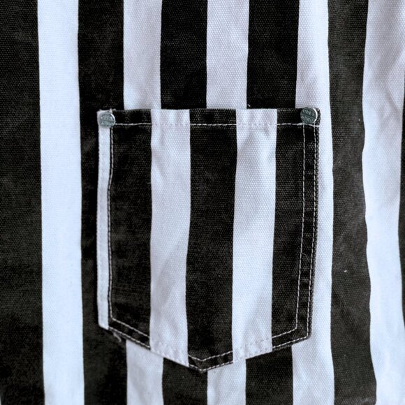 OBEY - Striped Button-Front Pocket Dress - Picture 5 of 5